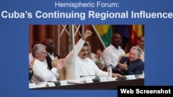 Foro sobre Cuba en el Centro William J. Perry para Estudios de Defensa Hemisférica.