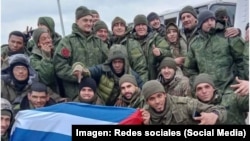 El cubano Raibel Palacio le envió esta foto a su esposa mientras servía en el ejército ruso en Ucrania