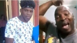 Noticias de Cuba en 5 minutos | 08/18/ 2025 Montaje con fotos de Walnier Aguilar preso político del 11J y su pade, Wilber Aguilar. social media