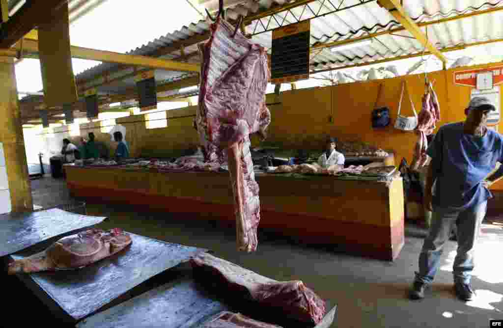La producción de carne de cerdo se redujo en 7,400 toneladas.