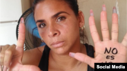 La presa política cubana Lizandra Góngora, encarcelada en Los Colonos, Isla de la Juventud.