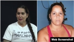 Las Damas de Blanco Daysi Artiles y Maylén González.