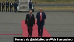 Cumbre Trump-Putin en Alaska, el 15 de agosto de 2025.