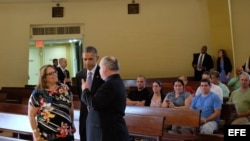Obama visita la Ermita de la Caridad