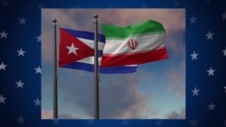 Noticias de Cuba en 5 minutos | 06/23/2025 Las banderas de Cuba e Irán con la insignia estadounidense de fondo. (Ilustración/Envato)