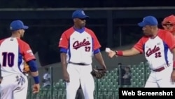 Peloteros cubanos. Archivo.