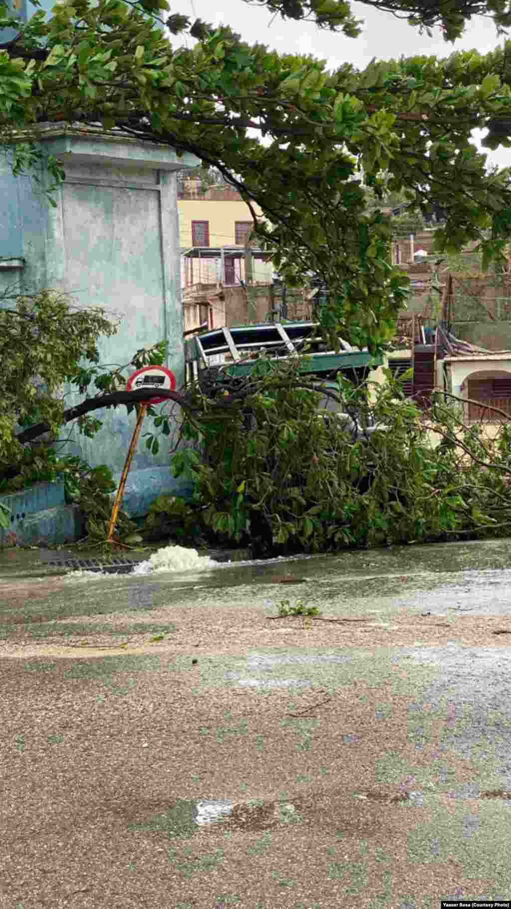 Estragos de Melissa en Santiago de Cuba.