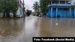 Inundaciones en Santos Suárez, municipio Diez de Octubre