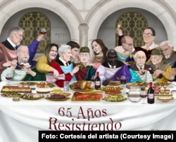 "La última cena", obra del artista cubano Alejandro Daniel García