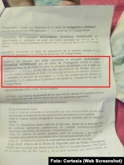 Petición fiscal a Alexander Verdecia Rodríguez, acusado por sus publicaciones en Facebook