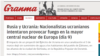 Un artículo en la prensa cubana acusa a Ucrania de incendio en planta nuclear. 