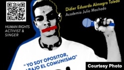 Didier Eduardo Almagro Toledo, rapero contestatario cubano.