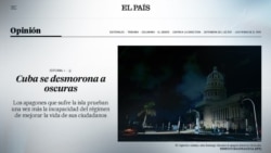 Info Martí | “Cuba se desmorona a oscuras”, titula El País de España  Info Martí | “Cuba se desmorona a oscuras”, titula El País de España