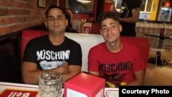 Yosmel y Lionel Sánchez, participantes en las protestas del 11 de julio de 2021.