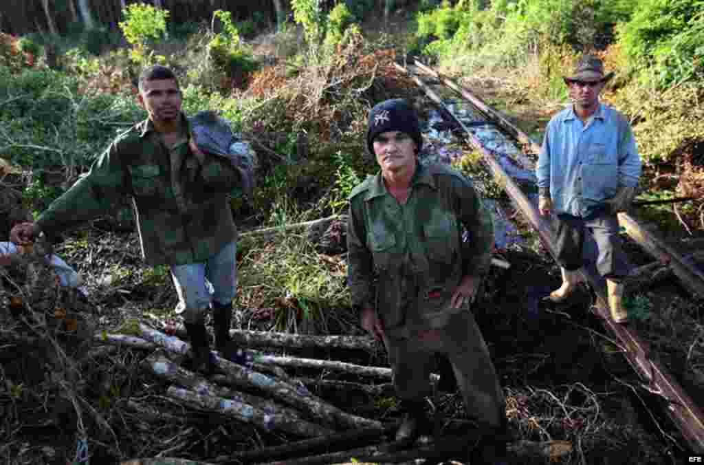 Carboneros en Nueva Paz, La Habana, Cuba.